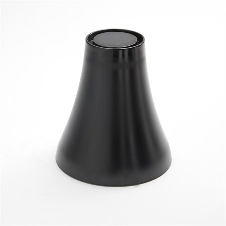 Pedestal, Melamine, Black, 7-1/8" H