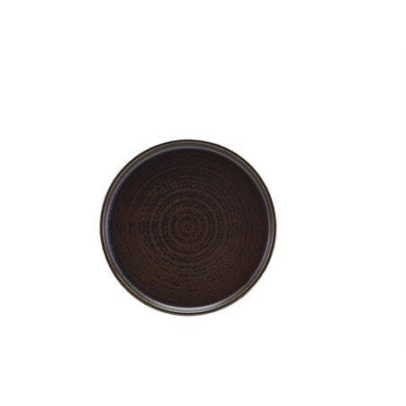 Terra Porcelain Black Low Presentation Plate 21cm