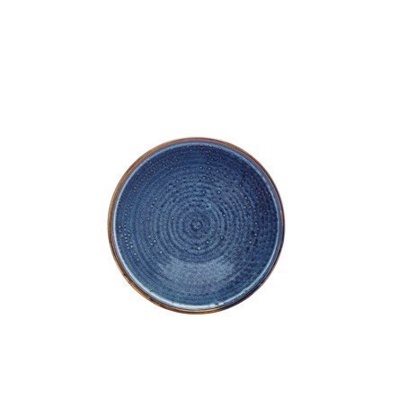 Terra Porcelain Aqua Blue Low Presentation Plate 21cm