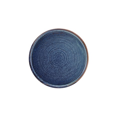 Terra Porcelain Aqua Blue Low Presentation Plate 25cm