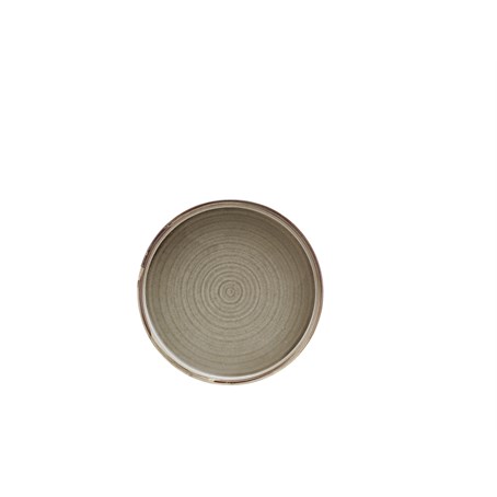 Terra Porcelain Grey Low Presentation Plate 18cm