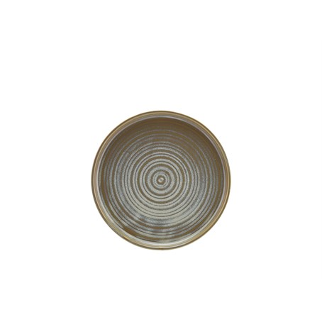 Terra Porcelain Matt Grey Low Presentation Plate 21cm