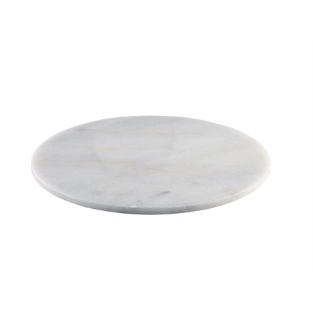 White Marble Platter 33cm Dia