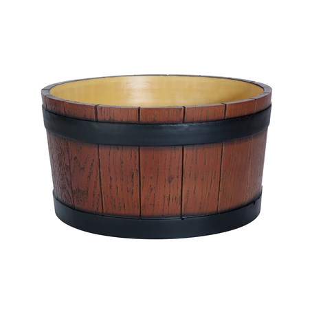 Barrel End Ice Tub Wood Grain Effect 11 litre/19 pint