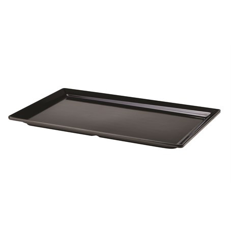 Black Melamine Platter GN 1/1 Size 53 X 32cm