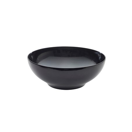 Black Melamine Round Buffet Bowl 25.7cm