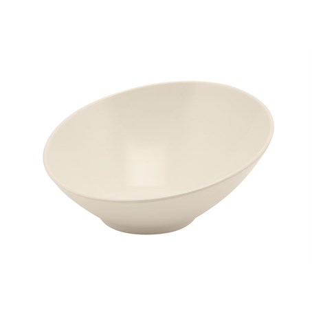 White Melamine Slanted Buffet Bowl 30X29X13cm