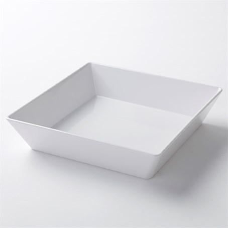 Melamine Bowl, Square-Shallow, 64 Oz.