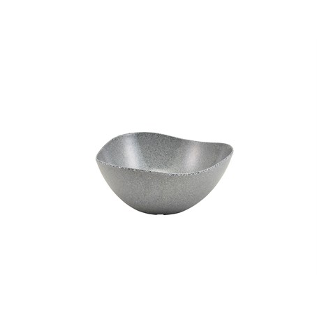 Grey Granite Melamine Triangular Buffet Bowl 28cm