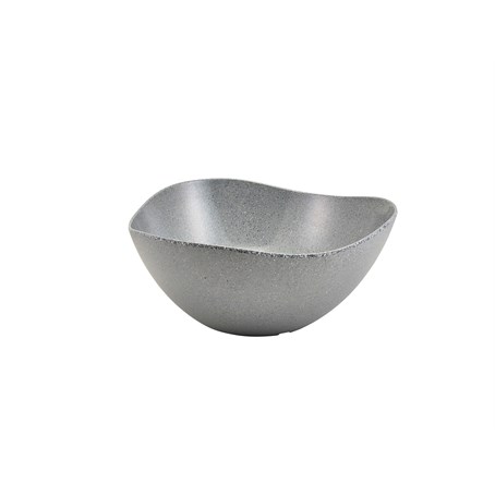 Grey Granite Melamine Triangular Buffet Bowl 35cm