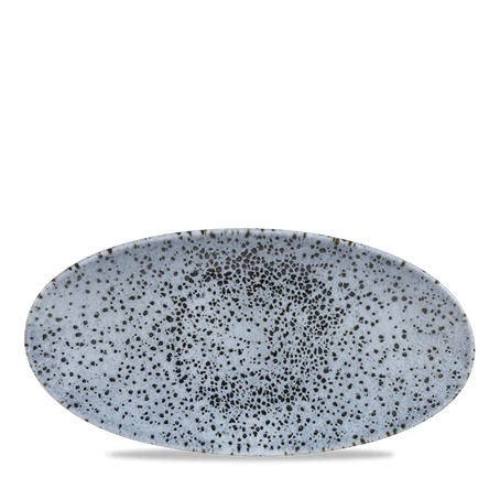 Mineral Blue Oval Chefs Plate 11 4/5x5 3/4"