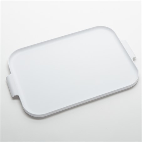 Melamine Tray, Rectangular, White, 19-1/8" L