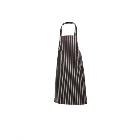 Navy Butchers Stripe Bib Apron 70cm X 100cm