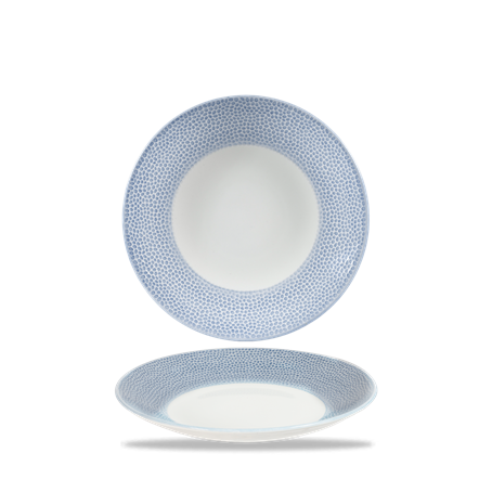 Isla Spinwash Ocean Blue  Deep Coupe Plate 8 7/8"