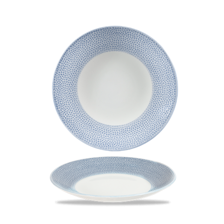 Isla Spinwash Ocean Blue  Deep Coupe Plate 9 7/8"