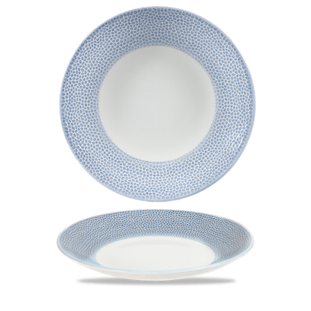 Isla Spinwash Ocean Blue  Deep Coupe Plate 10 5/8"