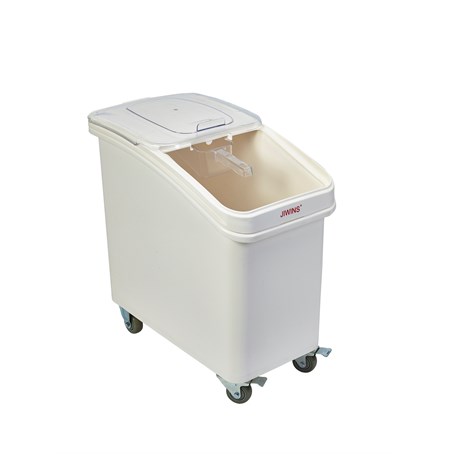 Polypropylene Mobile Ingredient Bin with Scoop 102 Litre