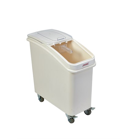 Polypropylene Mobile Ingredient Bin with Scoop 81 Litre