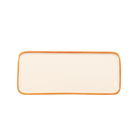 LIDO RIM Orange Rectangular Plate