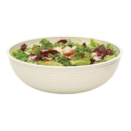 Cambro 3L White Polycarbonate Ribbed Bowl