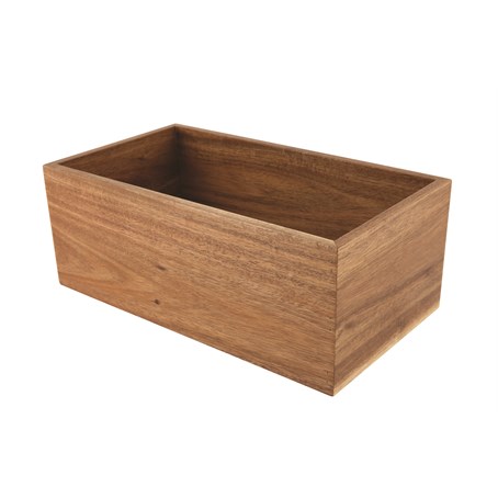 Genware Acacia Wood Riser/Box 32.5X18X12.3cm