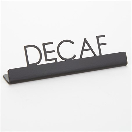 Sign, Black, Decaf