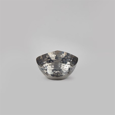 Bowl, Stainless Steel, Hammered, Squound, 5-1/2 Oz.