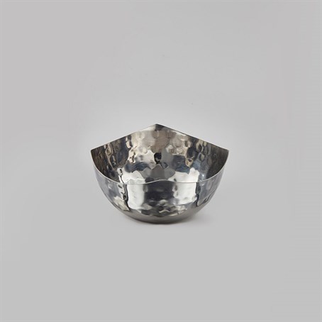 Bowl, Stainless Steel, Hammered, Squound, 9-1/2 Oz.