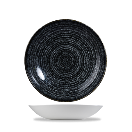 Studio Prints Charcoal Black  Coupe Bowl 7.25"