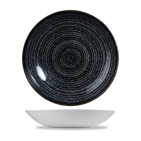 Studio Prints Charcoal Black Evolve Coupe Bowl 9.75"