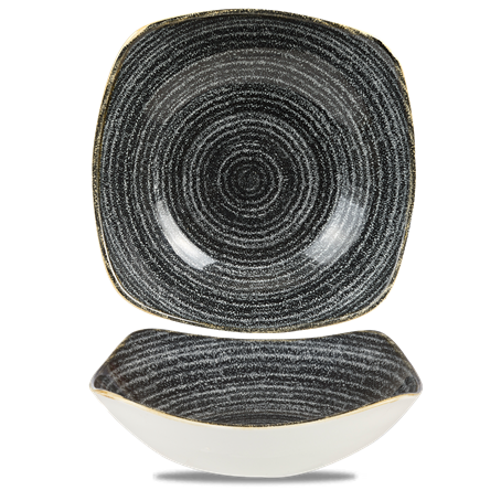 Studio Prints Charcoal Black x Squared Bowl 9.25"