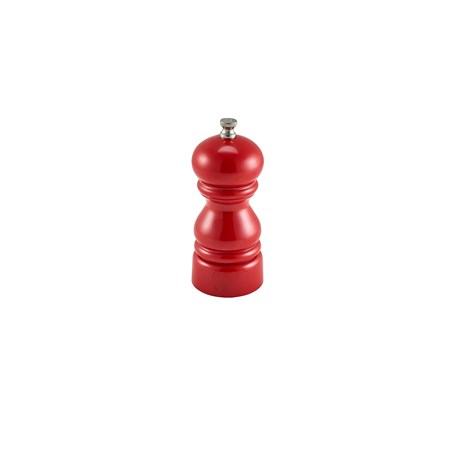 Genware Salt Or Pepper Grinder Red 12.7cm