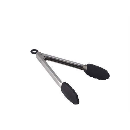 Stainless Steel Locking Tongs with Silicone Tip 23cm/9"