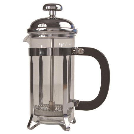 8 Cup Cafetiere Chrome Pyrex 32oz 1000ml