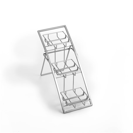 Stand, Chrome, Three-Tier Arch, Small