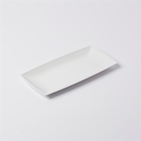 Tray, Melamine, Rectangular, White, 13-7/8" L