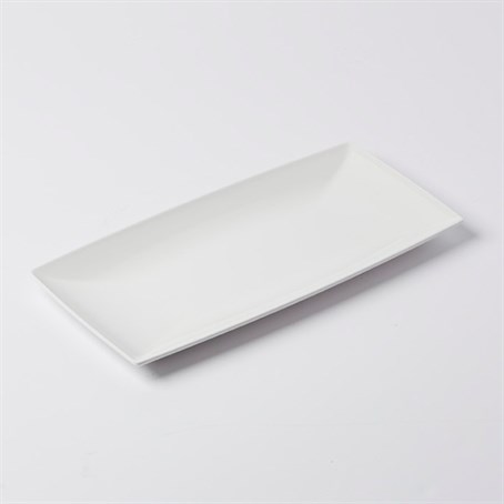 Tray, Melamine, Rectangular, White, 16" L