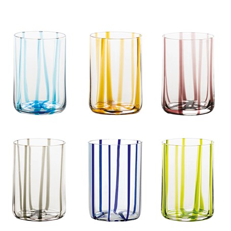 Assorted Pack of TIRACHE Tumbler Glasses