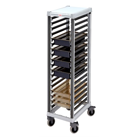 Cambro 1/1 Tall GN Food Pan Trolley