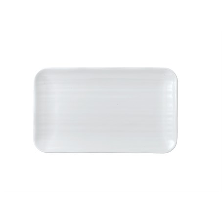 Dudson White  Organic Rectangular Plate 10.6x6.3"