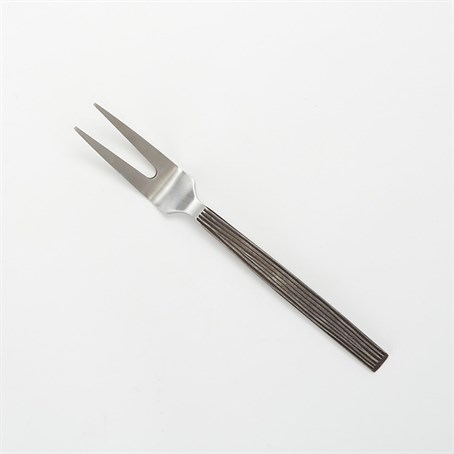 Cold Meat Fork, Stainless Steel, Wavy Aged, 10" L