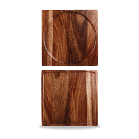 Wood Square Presentation Board 12"