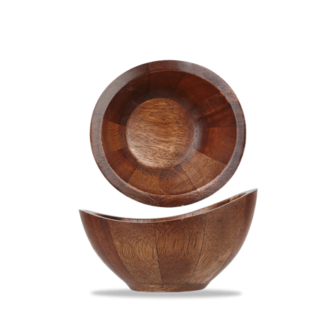 Wood Small Moonstone Bowl 14x13.5x18cm