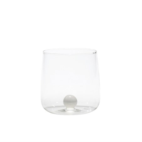 BILIA White Tumbler Glass Ø88x90mm