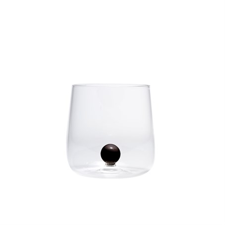 BILIA Black Tumbler Glass Ø88x90mm