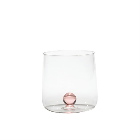 BILIA Pink Tumbler Glass Ø88x90mm