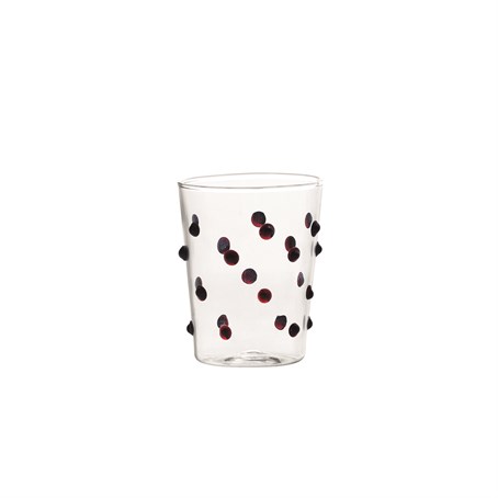 PARTY JUNIOR Red Tumbler Glass Ø80x82mm. CL.9.5