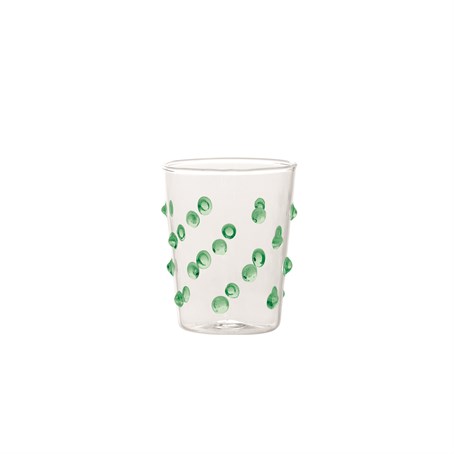 PARTY JUNIOR Green Tumbler Glass Ø80x82mm. CL.9.5