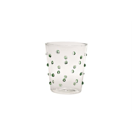 PARTY Green Tumbler Glass Ø90x103mm. CL.45