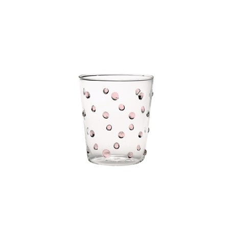 PARTY Pink Tumbler Glass Ø90x103mm. CL.45